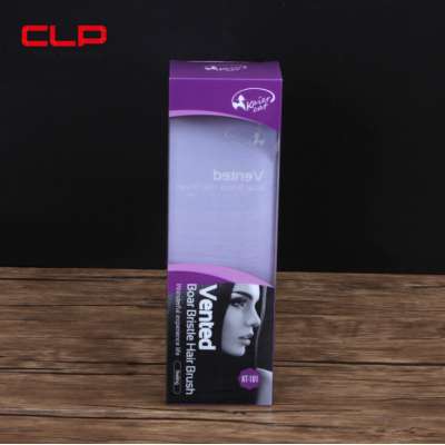 CLP Customized plastic hair brush clear plastic packaging packing box PET PVC PP box